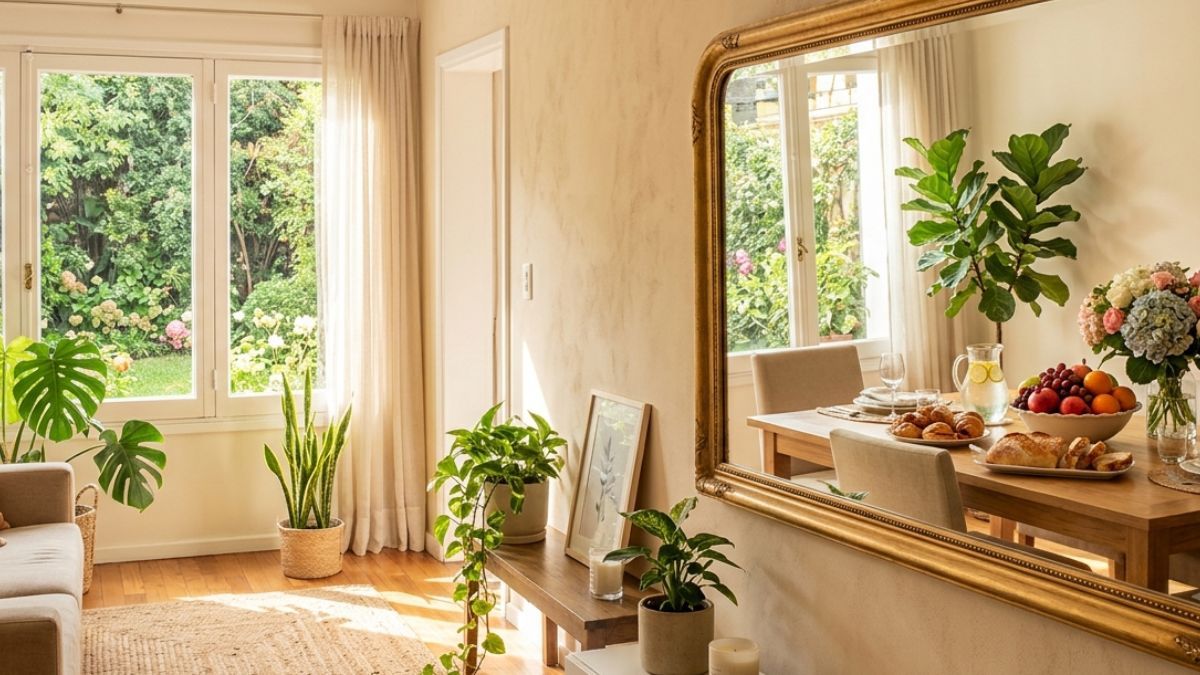 La ubicación del espejo puede influir en la circulación de la energía, según el Feng Shui.