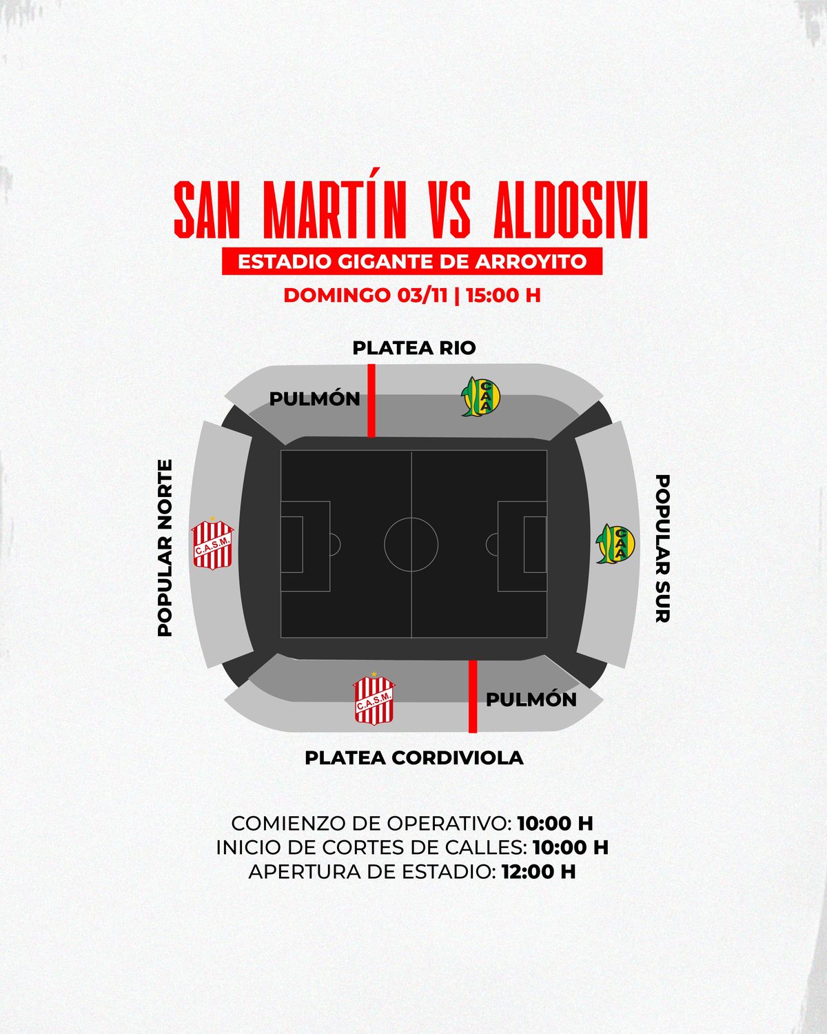 Así está distribuida las parcialidades en el estadio. Así está distribuida las parcialidades en el estadio.