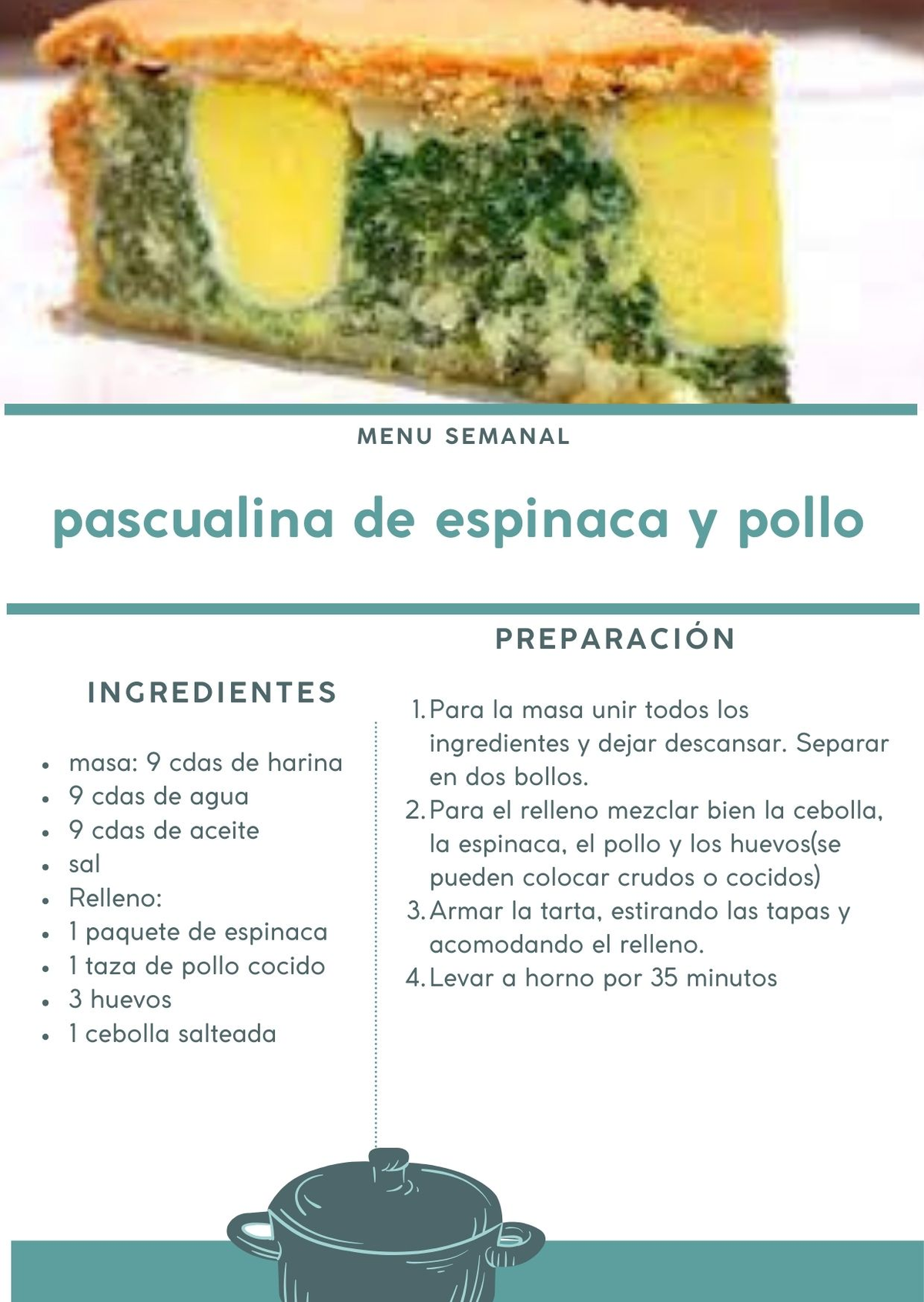 La pascualina de pollo y espinaca es una excelente opción para hacer en casa y disfrutar en familia o con amigos. La pascualina de pollo y espinaca es una excelente opción para hacer en casa y disfrutar en familia o con amigos.