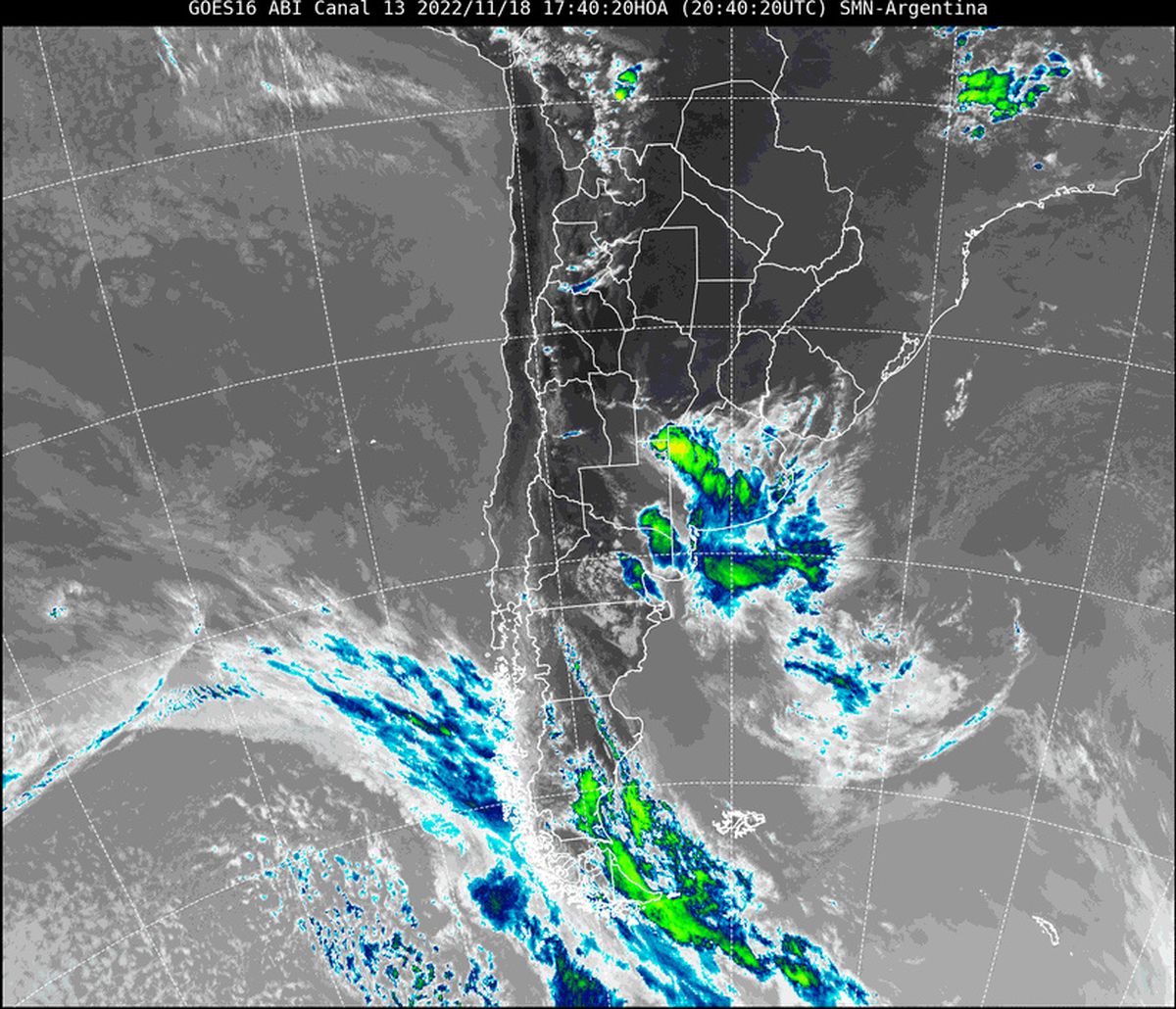 En la imagen satelital se observa que nuestra provincia continúa con poca nubosidad.
