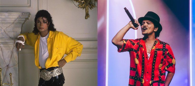 Bruno Mars y Michael Jackson, unidos por una teoría en internet (Foto: Instagram@michaeljackson/@brunomars)
