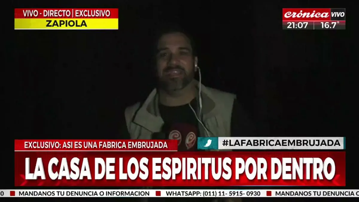 Estaban al aire en Crónica y se dio un hecho paranormal.