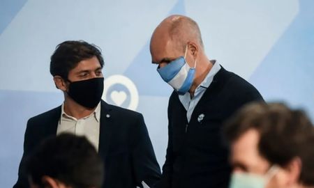 El gobernador de Buenos Aires, Axel Kicillof y el jefe de Gobierno porteño, Horacio Rodríguez Larreta. El gobernador de Buenos Aires, Axel Kicillof y el jefe de Gobierno porteño, Horacio Rodríguez Larreta.