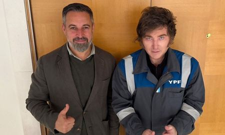Javier Milei mantuvo un encuentro con el presidente de VOX, Santiago Abascal. Javier Milei mantuvo un encuentro con el presidente de VOX, Santiago Abascal.