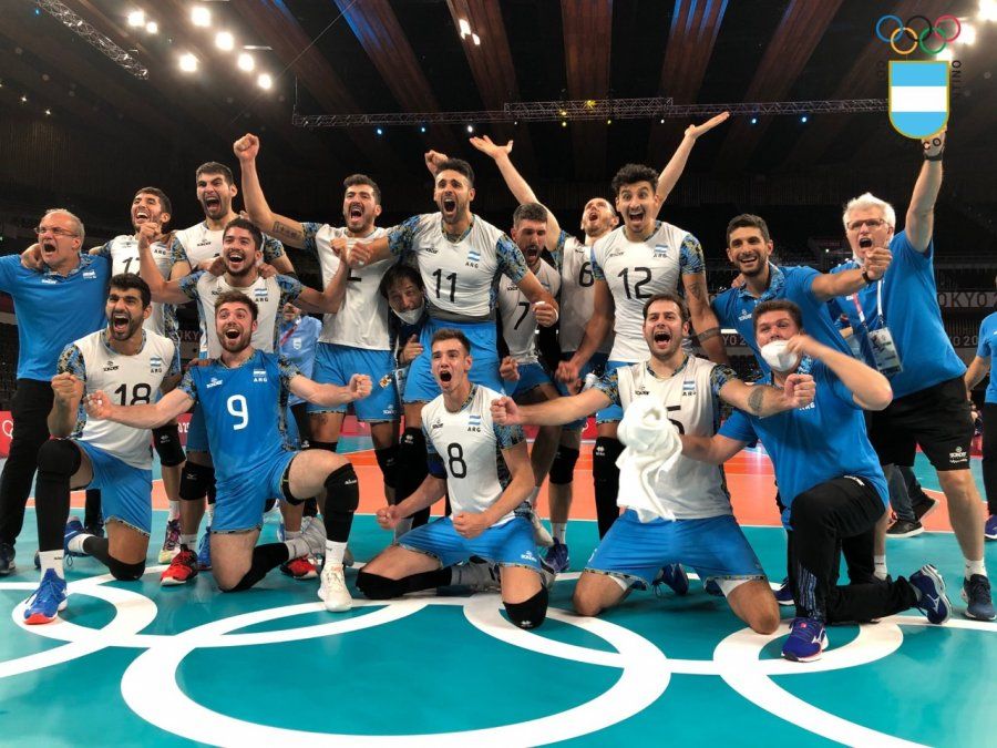 La selección argentina de voley masculino está entre los mejores cuatro equipos de los Juegos Olímpicos.