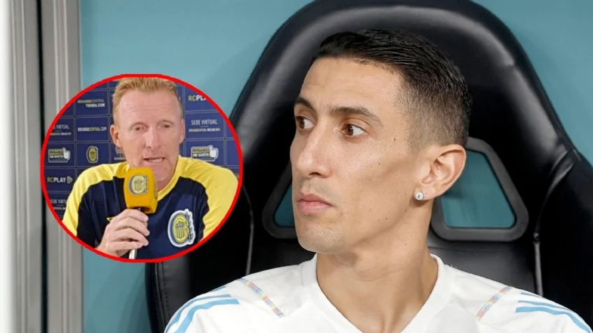 Ángel Di María cruzó al ex Colón, Federico Lussenhoff. Ángel Di María cruzó al ex Colón, Federico Lussenhoff.