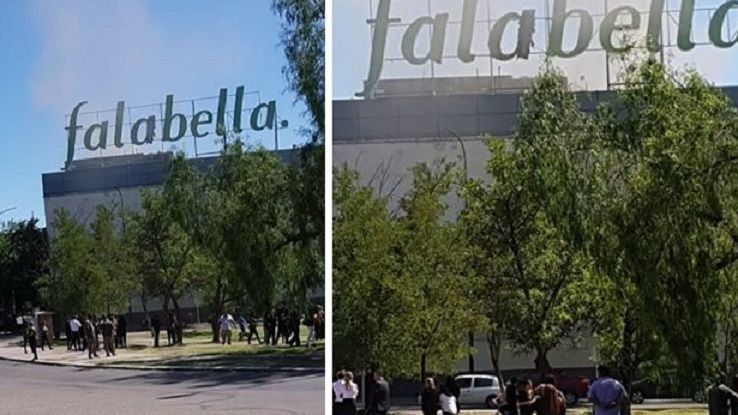 Evacuaron Falabella del Shopping por un principio de incendio