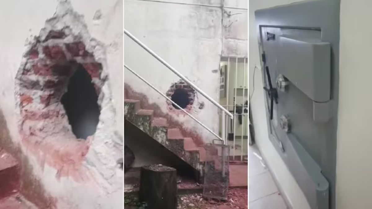 Los delincuentes intentaron abrir la caja fuerte