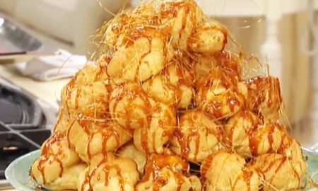 Torta croquembouche, by Maru Botana. Torta croquembouche, by Maru Botana.