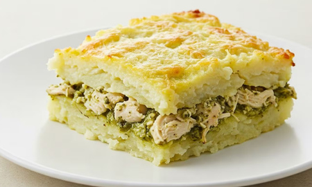 Pastel de papa de pollo. Pastel de papa de pollo.