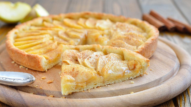 La receta para una tarta de manzana fácil y rápida.&nbsp;