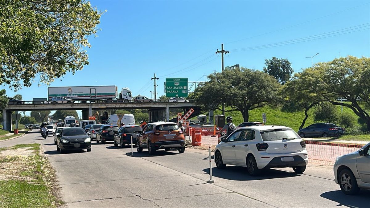 Trabajos de pavimentación generaron caos en la Autopista y demoras en los accesos al Puente Carretero