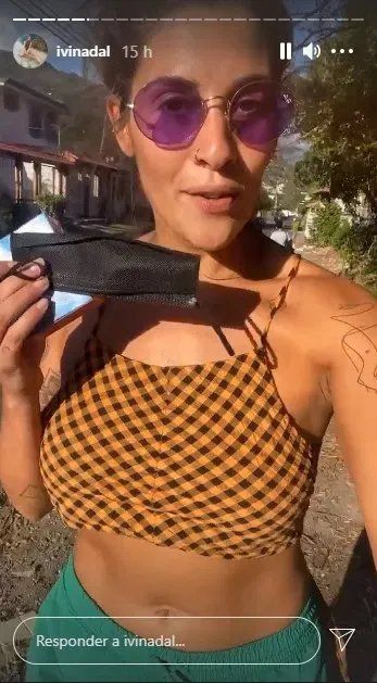 Ivana Nadal se pronunció en contra del uso del barbijo.
