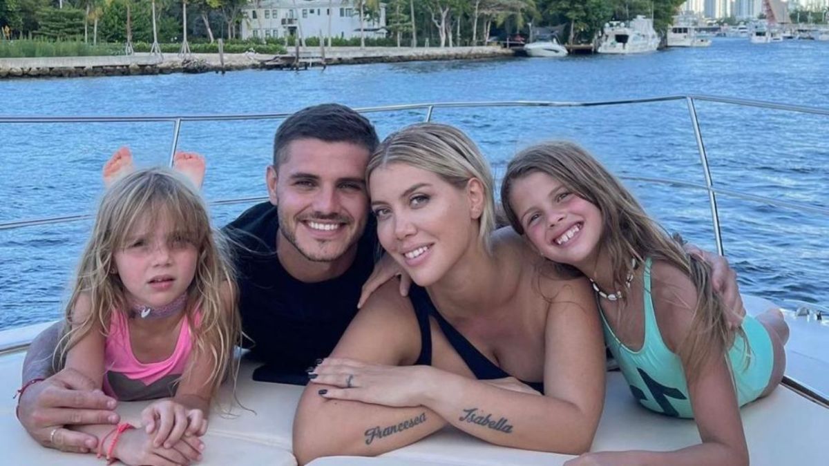 Wanda Nara y Mauro Icardi tienen la tenencia compartida de Francesca e Isabela.
