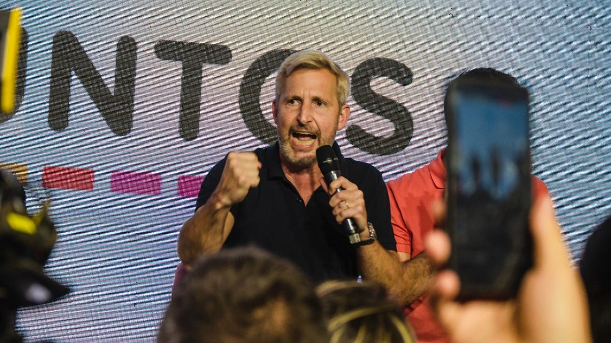 El festejo del ex ministro del Interior de Macri.