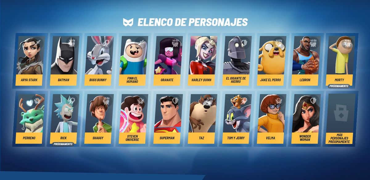 Personajes de MultiVersus hasta el momento.