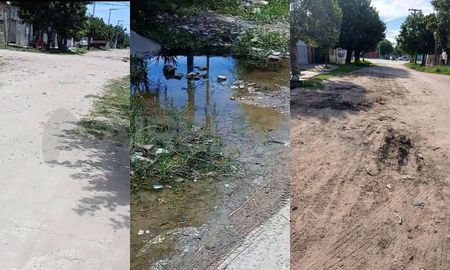 Los vecinos reclaman por la finalización de la obra. Los vecinos reclaman por la finalización de la obra.