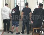 Tres de los cuatro detenidos que circulaban en el auto Tres de los cuatro detenidos que circulaban en el auto