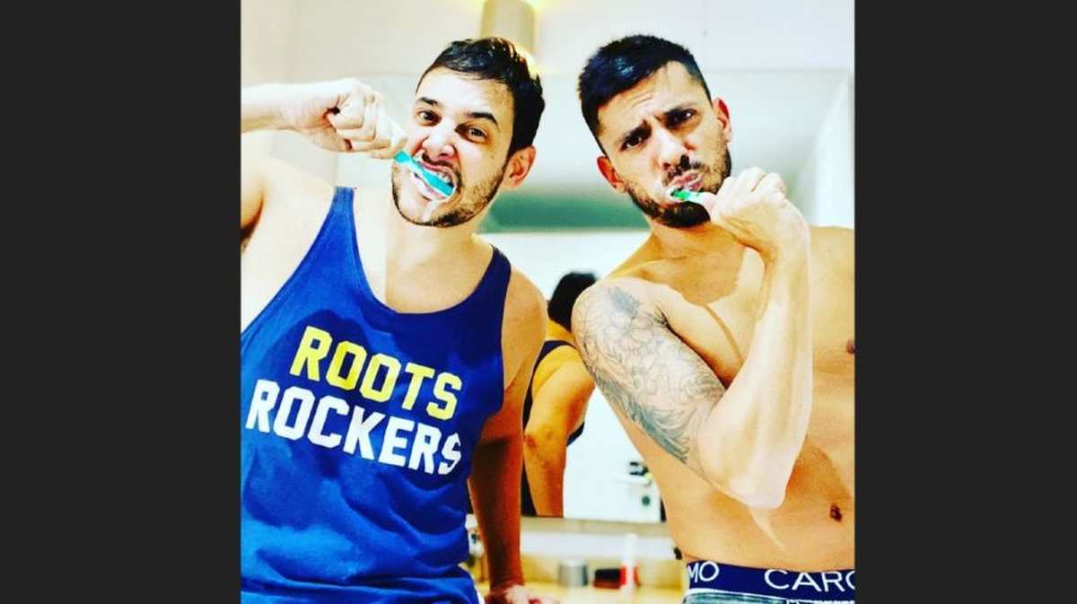 RODRIGO LUSSICH Y SU NOVIO JUAN PABLO KILDOFF. 