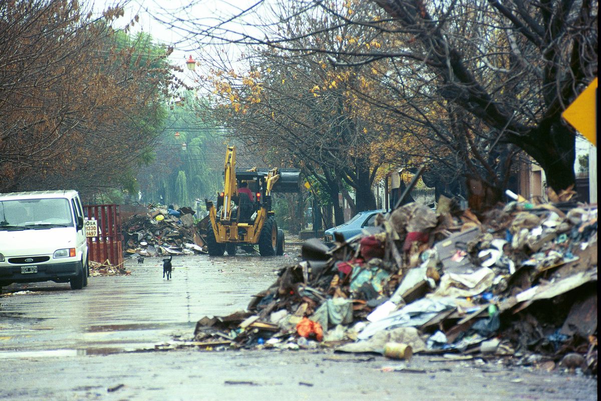 Las familias inundadas perdieron todas sus pertenencias. El agua arrasó con todo.