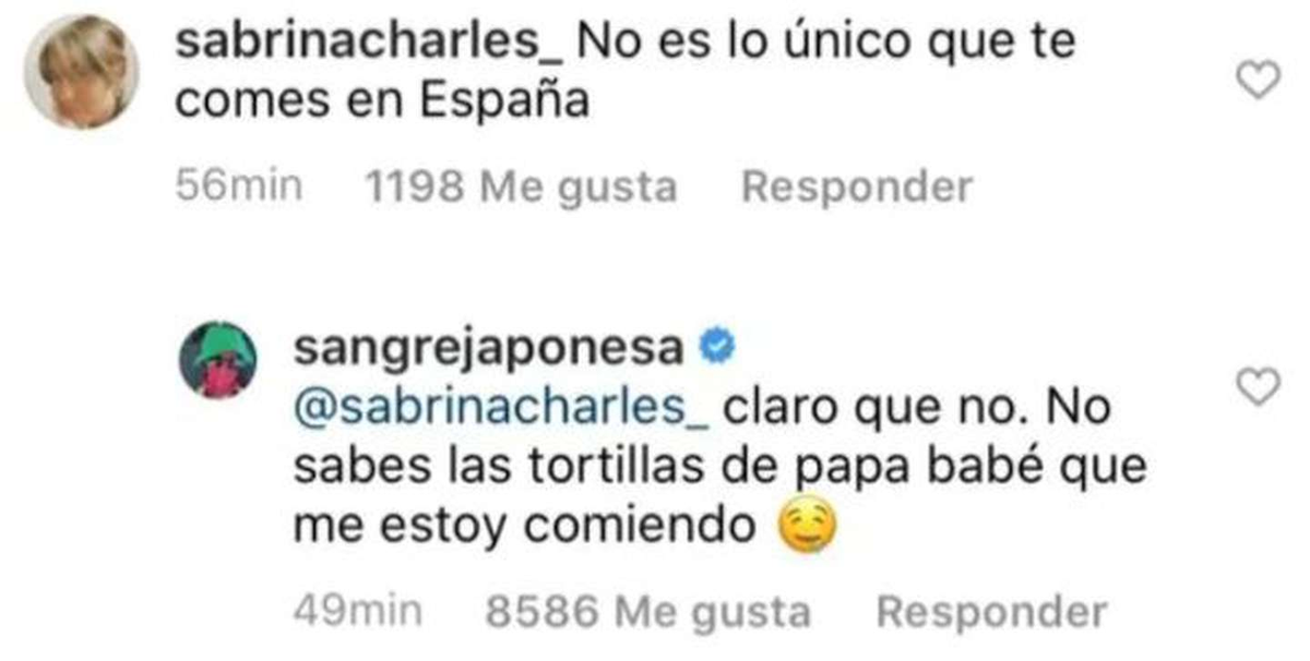 La picante respuesta de La China Suárez a una usuaria.