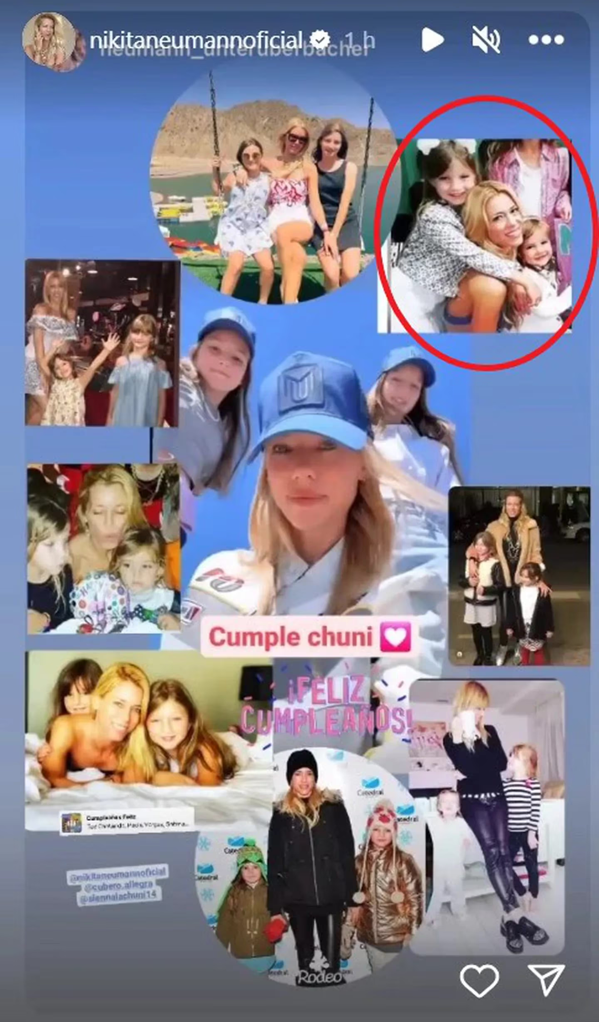 Nicole Neumann subió una foto con sus hijas, pero excluyó a Indiana Cubero. Nicole Neumann subió una foto con sus hijas, pero excluyó a Indiana Cubero.