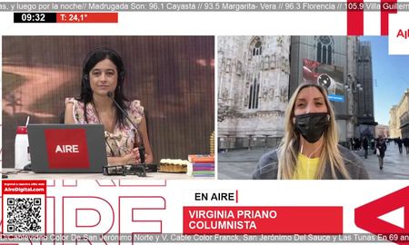 Virginia Priano desde Milán, contó cómo vive Italia las flexibilizaciones sanitarias. Virginia Priano desde Milán, contó cómo vive Italia las flexibilizaciones sanitarias.