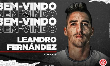 A los 29 años, Leandro Fernández fue presentado como nuevo jugador del Inter de Porto Alegre. A los 29 años, Leandro Fernández fue presentado como nuevo jugador del Inter de Porto Alegre.