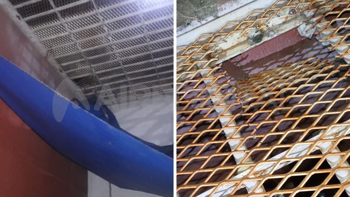 Presos rompieron parte del enrejado de la Comisaría N° 12 de Santo Tomé.