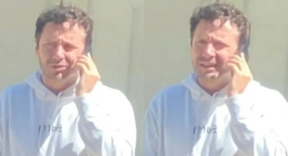 Filtraron imágenes de Benjamín Vicuña discutiendo por teléfono en la calle: Estaba a los gritos