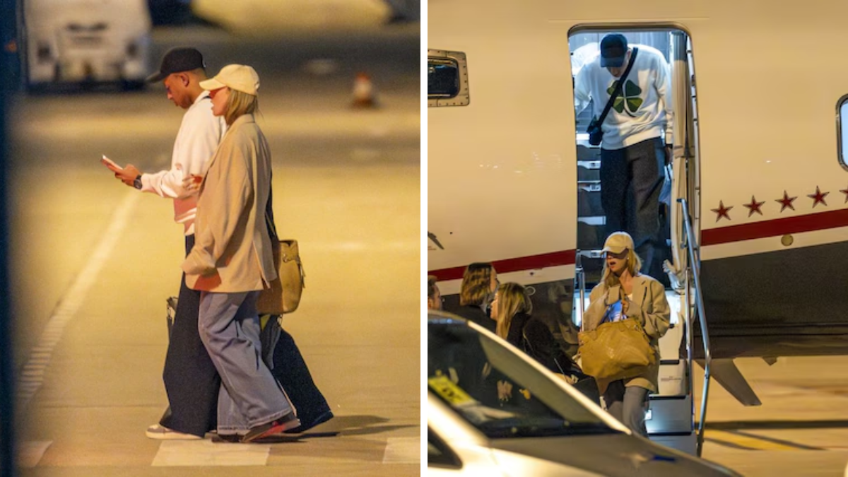 Kylian Mbappé y Ester Exposito fueron vistos llegando juntos en el jet privado de Mbappé a Madrid.