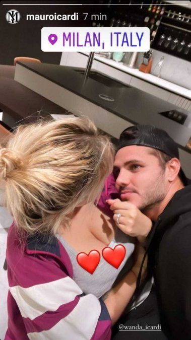 Wanda y Mauro, juntos en Italia.