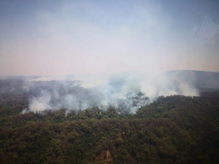 Jujuy- En la zona conocida como El Zanjón está contenido el fuego y solo hay una
