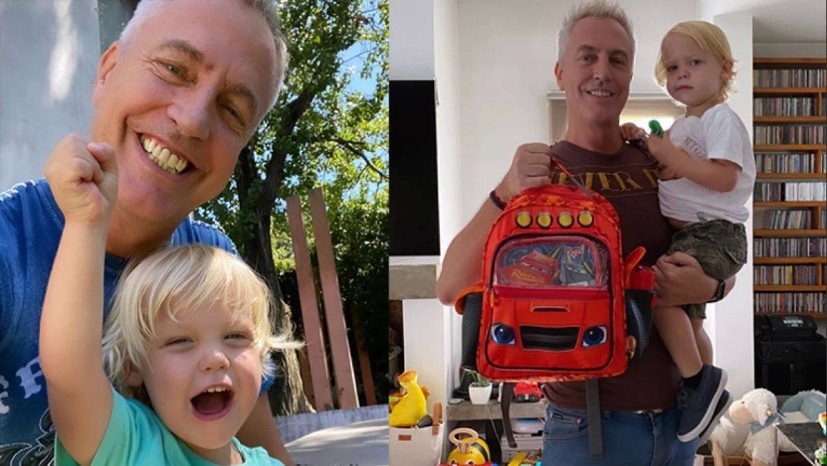 Marley enterneció Instagram con fotos de Mirko arrancando el jardín.