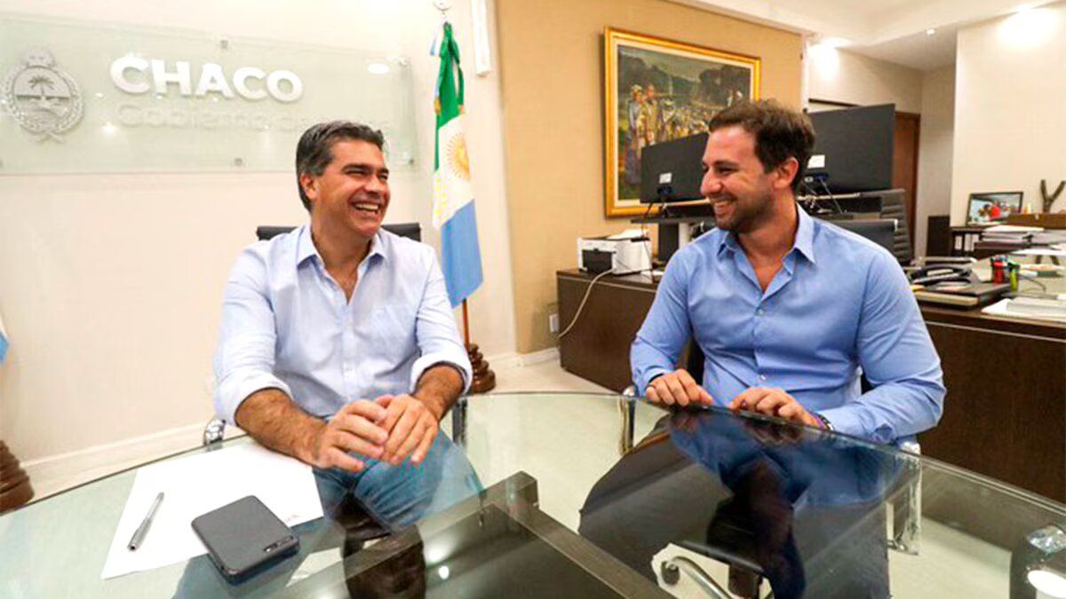 Germán Oestmann junto al exgobernador de Chaco, Jorge Capitanich. Germán Oestmann junto al exgobernador de Chaco, Jorge Capitanich.