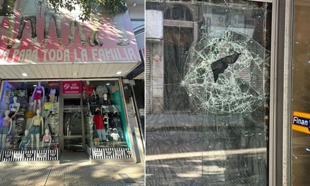 La vidriera destrozada del local de calle Mendoza al 2600, en pleno microcentro santafesino, tras la tentativa de robo durante la madrugada del feriado. La vidriera destrozada del local de calle Mendoza al 2600, en pleno microcentro santafesino, tras la tentativa de robo durante la madrugada del feriado.
