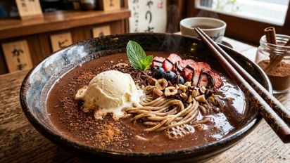 Ramen de chocolate: la receta japonesa que mezcla fideos, cacao y especias dulces