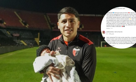 Facundo Farías se despidió de los hinchas de Colón. Facundo Farías se despidió de los hinchas de Colón.