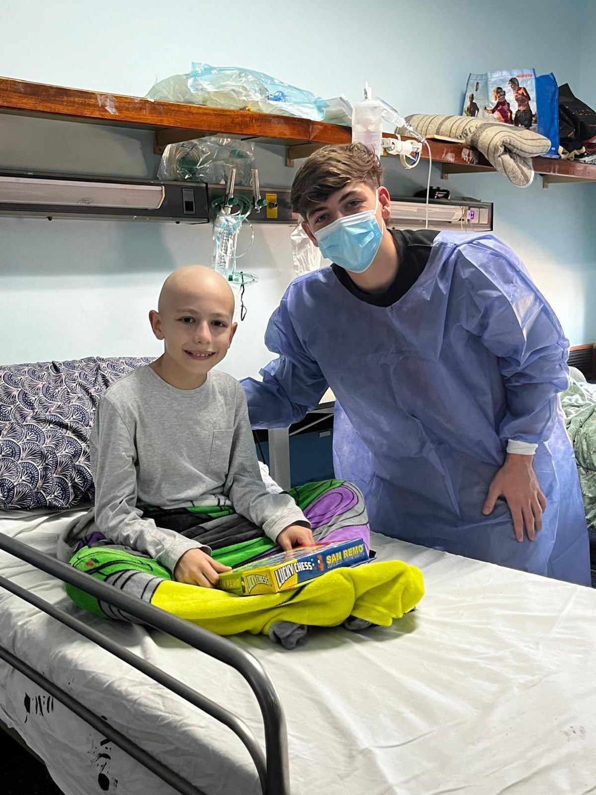 Jerónimo Domina en el Hospital de Niños. Jerónimo Domina en el Hospital de Niños.