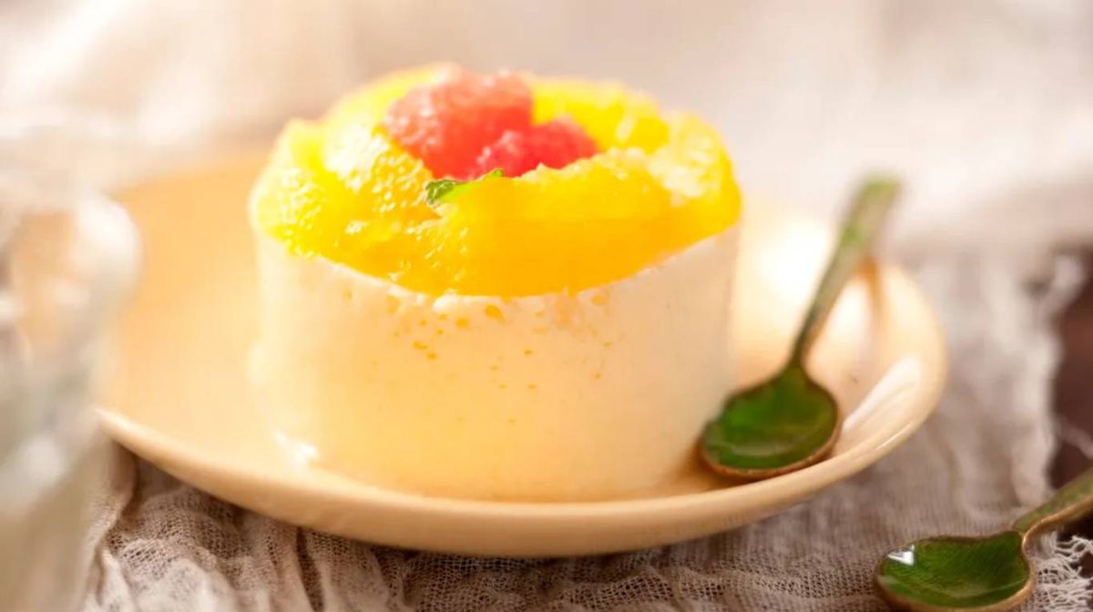 Mousse de limón y pomelo