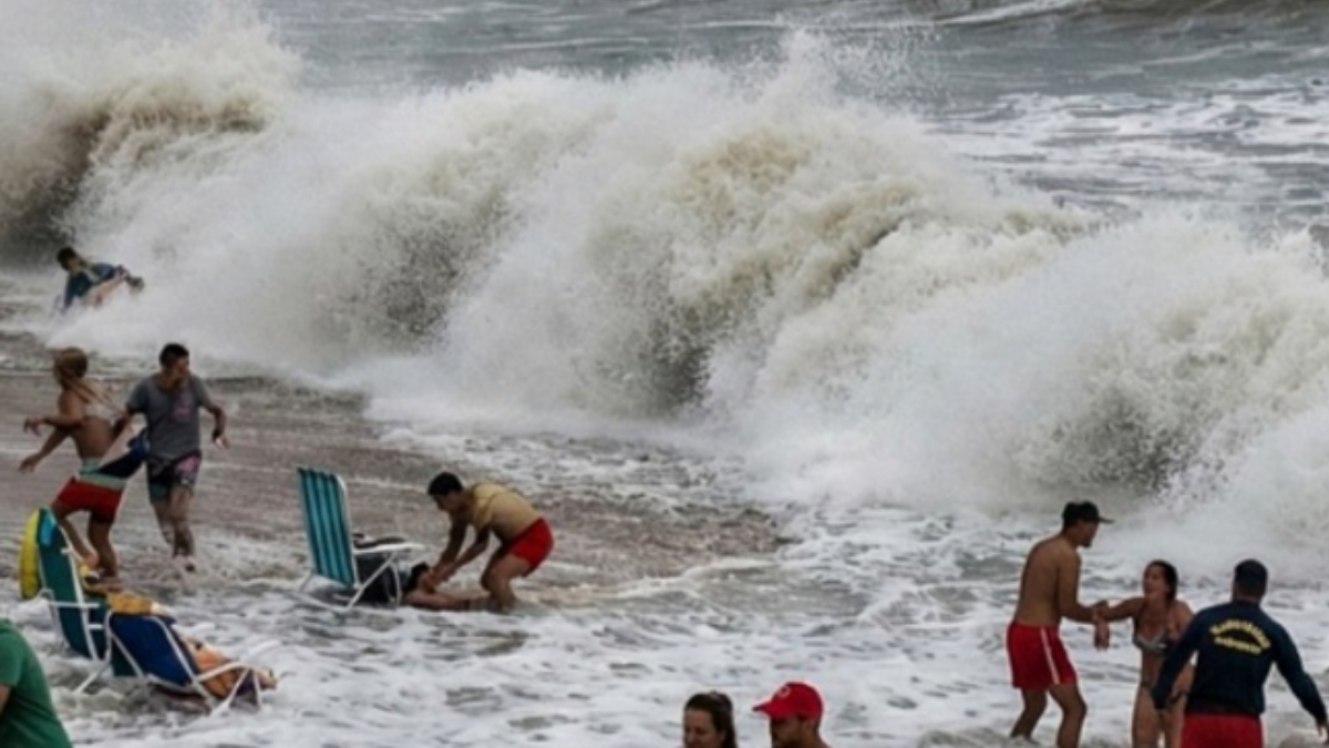 El testimonio de una santafesina sobre la ola gigante que desató el caos en la Costa Atlántica.