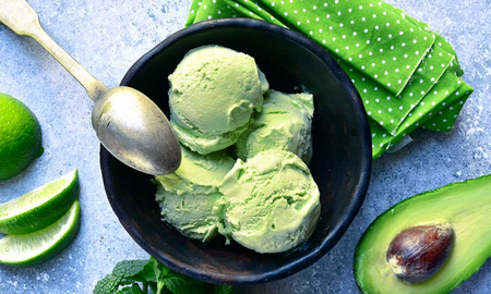 Receta de helado de palta. Receta de helado de palta.