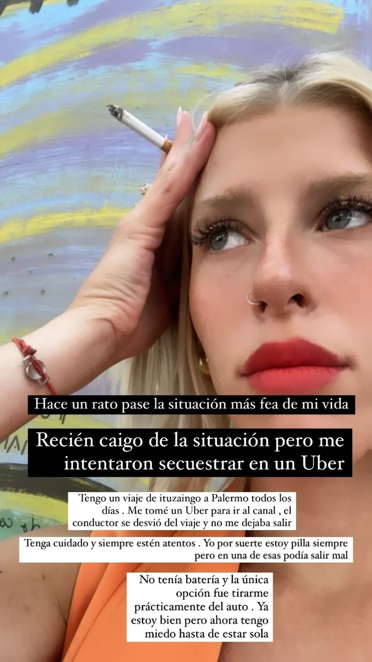 Camila Lattanzio reveló que sufrió un intento de secuestro. Camila Lattanzio reveló que sufrió un intento de secuestro.