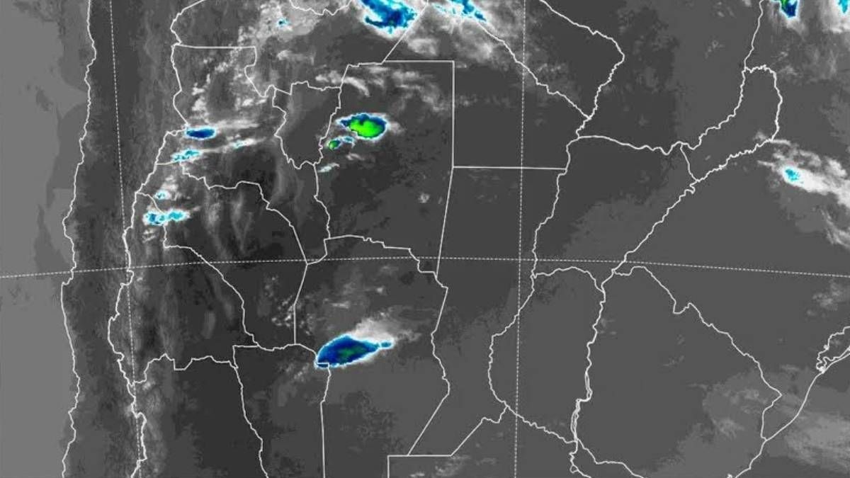 La imagen satelital muestra cielo despejado en toda la provincia de Santa Fe, con escasa nubosidad y condiciones estables durante gran parte de la jornada.