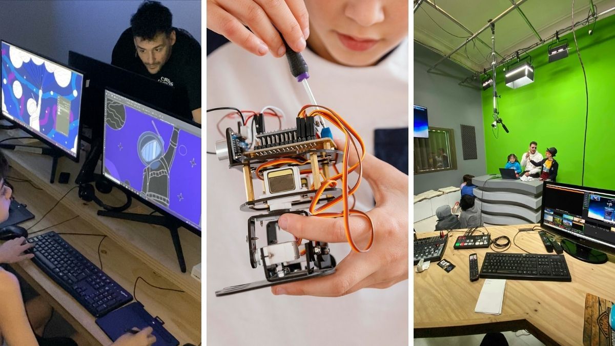 Las islas son espacios temáticos donde chicos y chicas de 6 a 12 años exploran distintas áreas de la tecnología y la creatividad. Las islas son espacios temáticos donde chicos y chicas de 6 a 12 años exploran distintas áreas de la tecnología y la creatividad.