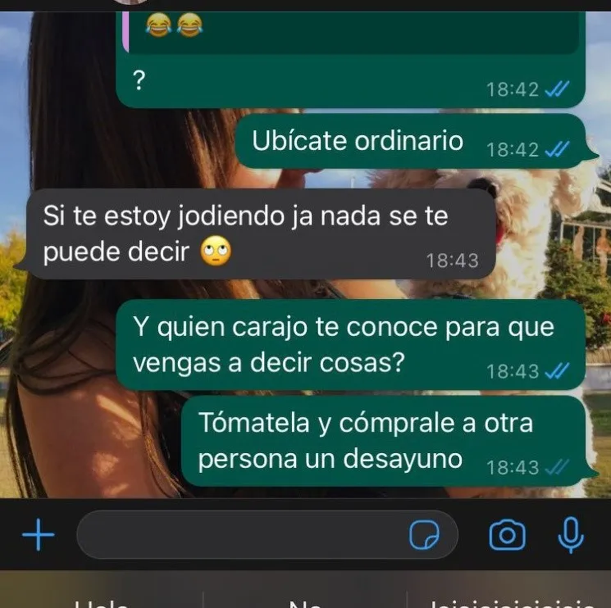 La usuaria de Twitter le canceló el pedido al cliente. ( @MariPazPeralta).