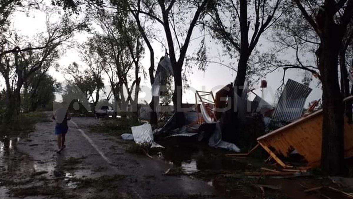 Así amaneció San Jorge este lunes tras el temporal que azotó la región.&nbsp;