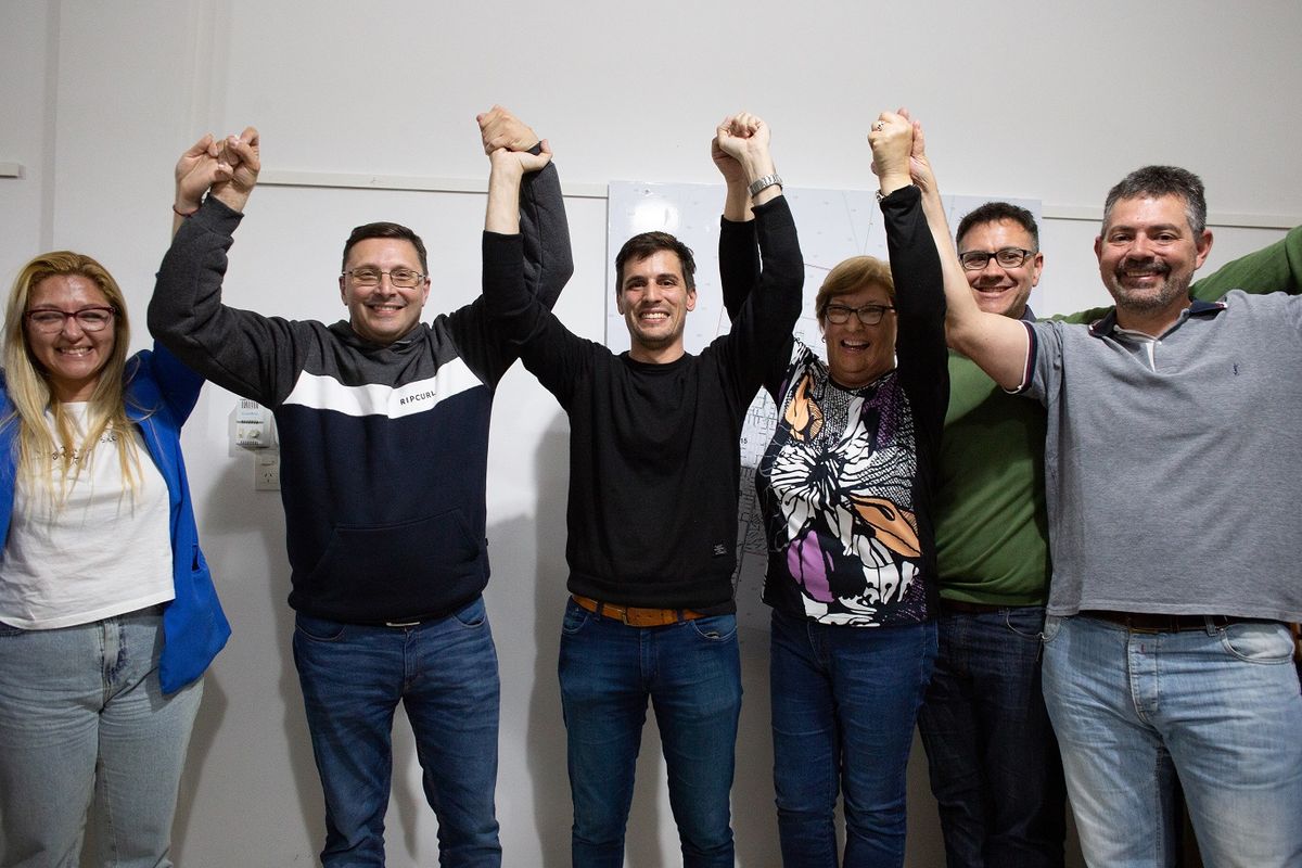 Festejos en el búnker de Leonardo Viotti, intendente electo de Rafaela. Festejos en el búnker de Leonardo Viotti, intendente electo de Rafaela.