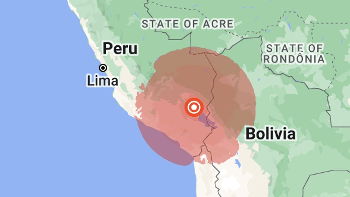 La intensidad del terremoto fue de 6,9 y debido a la gran profundidad a la que se produjo se pudo sentir en las regiones de Tacna (frontera con Chile), Moquegua, Cusco y Arequipa.