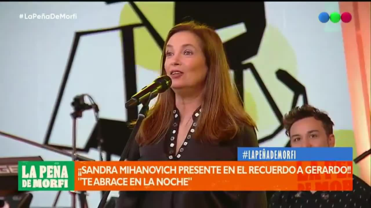 Sandra Mihanovich record&oacute; a Gerardo Roz&iacute;n en "La Pe&ntilde;a del Morfi".